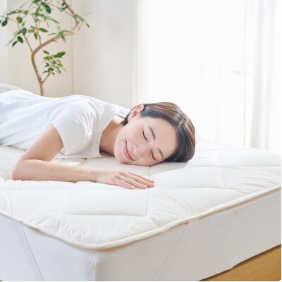 洗えるウール100% 羊毛ベッドパッド SD(セミダブル)