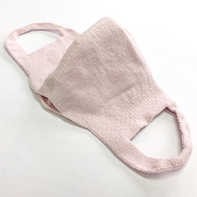 夏用3D和紙糸ニットマスク(内側メッシュ)　PM2.5シート付　二枚組(Sサイズ/パステルピンク)