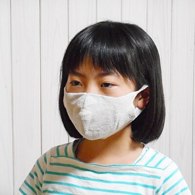 夏用3D和紙糸ニットマスク(内側メッシュ)　PM2.5シート付　二枚組(Sサイズ/パステルピンク)