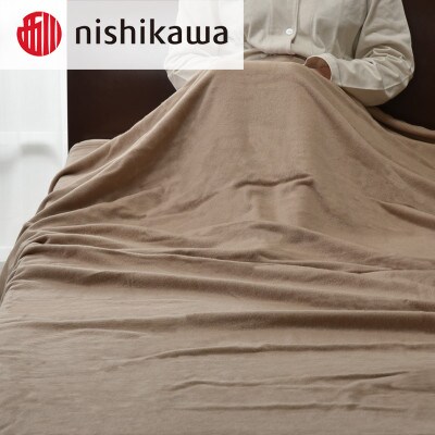 西川のカシミヤ毛布 ベージュ シングル 140×210cm FQ03122000/300
