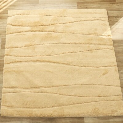 RUGカーペット【ロッテル】　約185cm×185cm　ベージュ