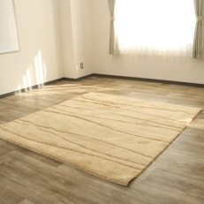 RUGカーペット【ロッテル】　約185cm×240cm　ベージュ