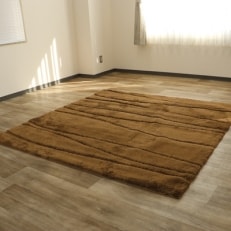 RUGカーペット【ロッテル】　約130cm×185cm　ブラウン