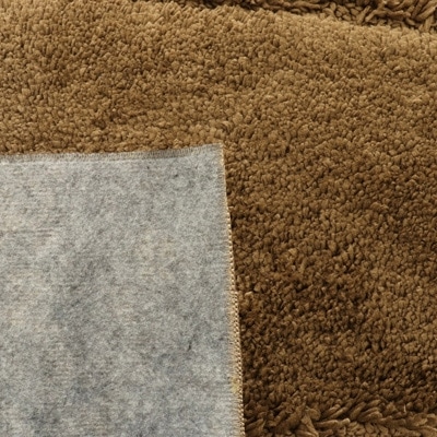 RUGカーペット【ロッテル】　約185cm×185cm　ブラウン