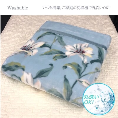 泉大津産　『ロマンス』　マイヤー毛布　色:ブルー　シングル　87109070