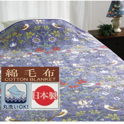 丸洗いOK　【お肌ここちSTYLE】　マイヤー綿毛布　シングル　1枚　28311480BL
