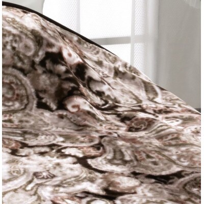 ROMANCE　アクリル　マイヤー毛布　シングル　ブラウン　30006430