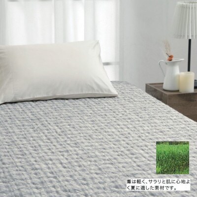 【お肌ここちSTYLE】　葦入り敷パッド　シングル　1枚　54791210 GY