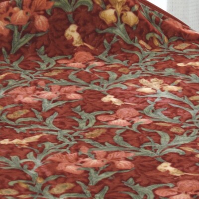 ROMANCE　コンプトン　ノルディック柄　マイヤー毛布　シングル　エンジ　28305510