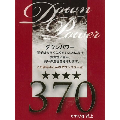 ボリュームたっぷり370ダウンパワーSM90036レイ イングランドWDD掛布団S パープル