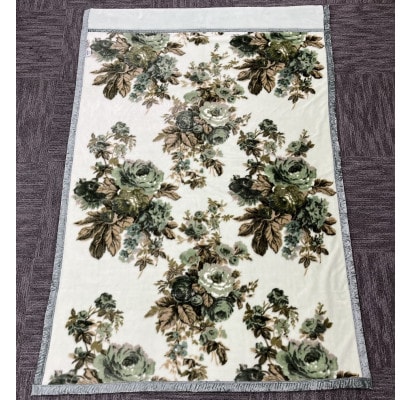 プレミアム温泉毛布遠赤外線効果で体の芯から暖かい。KW21402トレビ合わせ毛布 シングルグリーン