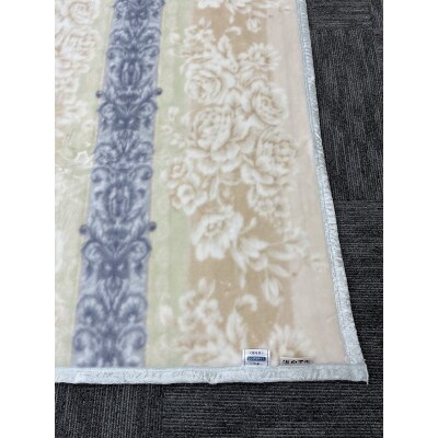 プレミアム温泉毛布遠赤外線効果で体の芯から暖かい。KW11820フィナンシェNMシングル毛布ブルー