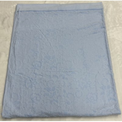 快適触感。ビロードの様ななめらかな風合いと上品な肌触り。ジャガードタオルケットKW11526　ブルー
