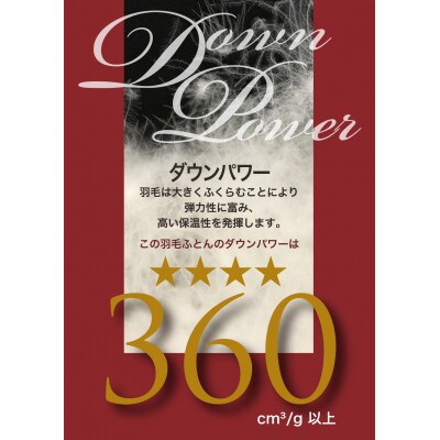 360ダウンパワー!SM911170イングランド　ホワイトダックダウン掛け布団ホワイト