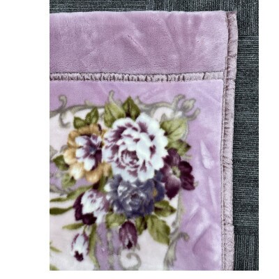 遠赤外線効果で体の芯から暖かい。KW21302エリザベート　合せ毛布 シングルサイズ　ピンク