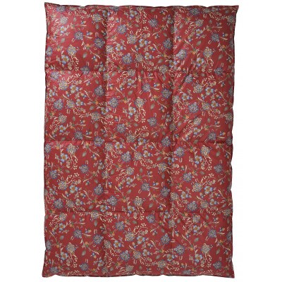 SM30150レベッカ羽毛布団　レッド シングルサイズ