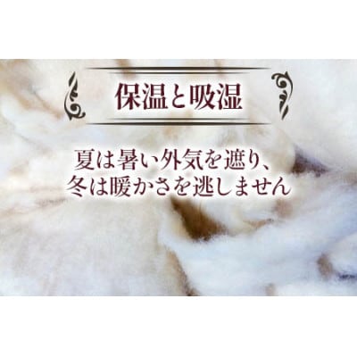 ウール50%入　中わた約1.0kg入　掛ふとん 約150×210cm　ブルー色　WF-2715