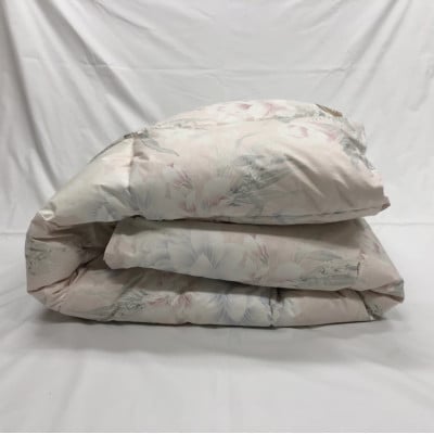 ホワイトダウン85%入り　1.0kg使用　羽毛掛けふとん　シングルサイズ　ピンク　FNU-005