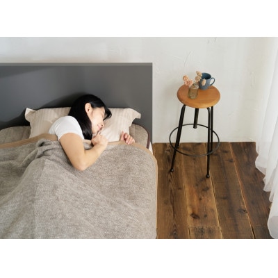 職人こだわりの逸品　日本製洗えるシルク混綿毛布(毛羽部分)　シングルサイズ　FNM-025