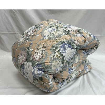 立体キルト羽毛ふとん 1枚　ピンク