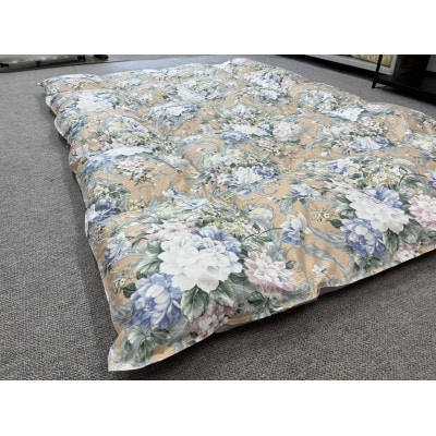 立体キルト羽毛ふとん 1枚　ピンク