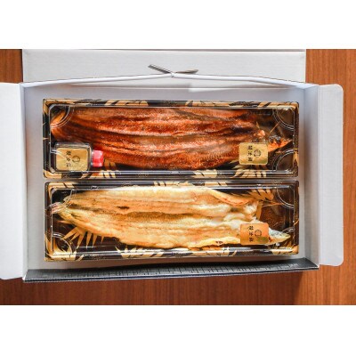 食品系お礼品:泉大津市 関西風地焼き うなぎ 蒲焼1尾+白焼1尾 　2尾400g以上～