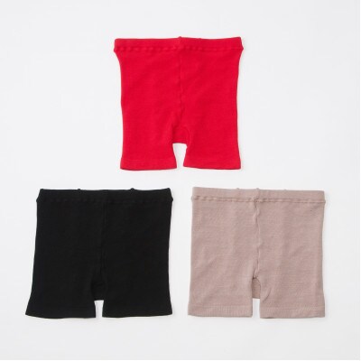 天然の美容繊維　シルク混のびのび1分丈パンツ　フリーサイズ　ベージュ　H-S2000