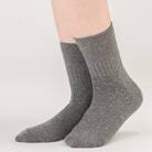 天然の美容繊維　シルク混口ゴムゆったりソックス　2組　フリーサイズ　ダークグレーH-SO1201X2