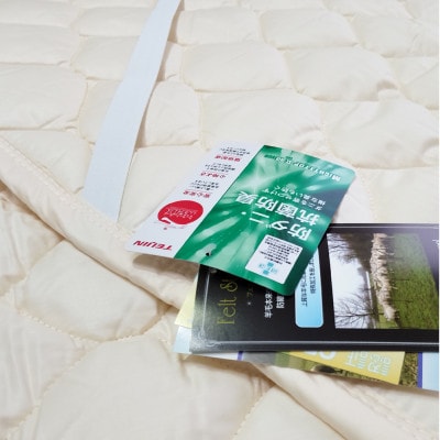 【シングル】フランスウール混SEK抗菌防臭わたベッドパッド(100×200cm) W50BP-S