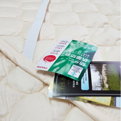 【セミダブル】フランスウール混SEK抗菌防臭わたベッドパッド(120×200cm) W50BP-SD