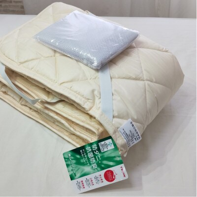 【セミダブル】天然コットン混SEK抗菌防臭わたベッドパッド(120×200cm) CO50BP-SD