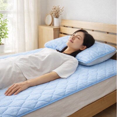 【冷感寝具セット】ひんやり!敷パッド(シングル)と枕パッドL(50×70) CO-SET-L