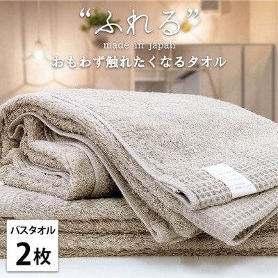 【バスタオル2枚組】思わずふれたくなる しなやかバスタオル(60×120cm)CO