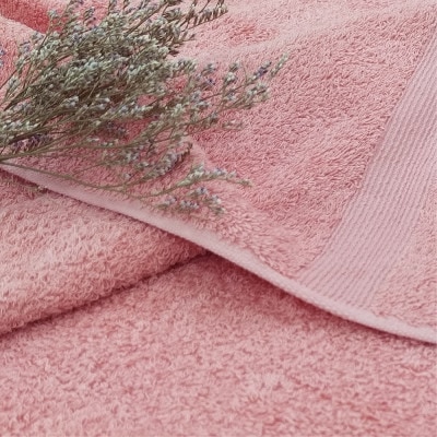 【フェイス4枚バス2枚組】オーガニックコットンタオルセット 彩りレッド