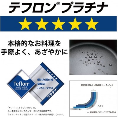 【ガス火用】キャストスタイルライト 深型フライパン22cm