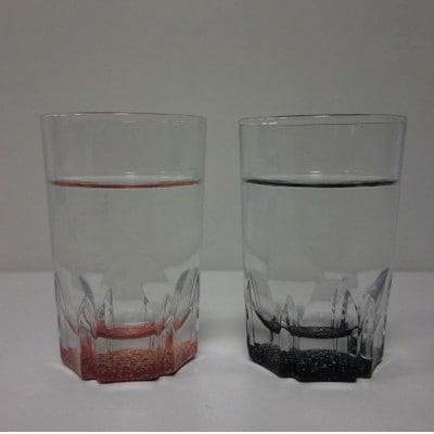螺鈿ガラスショット(黒・朱セット)貝ちらし　【高岡漆器】