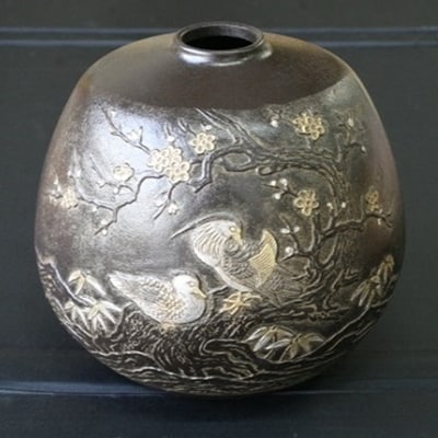 高岡銅器】花瓶おしどり(小) | お礼品詳細 | ふるさと納税なら「さとふる」