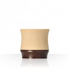 Guinomi Sake Cup SHORT BAMBOO KISEN-BENGARA RED