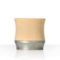 Guinomi Sake Cup SHORT BAMBOO KISEN-MISTY SILVER