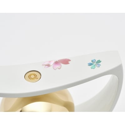 ことりん　らでん　桜　白【高岡銅器】
