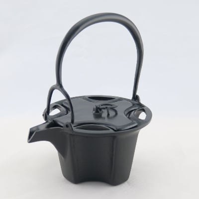 【高岡銅器】アルミ鋳物　燗鍋　七宝　黒色
