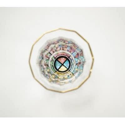 【高岡漆器】金杯(万華鏡)四宝(貝入)黒