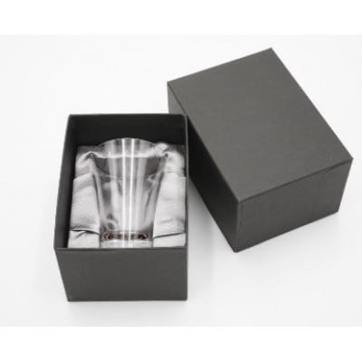 【高岡漆器】杯(クリスタル)石垣(貝入)黒