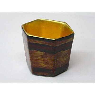 【高岡漆器】乾漆盃　内金箔