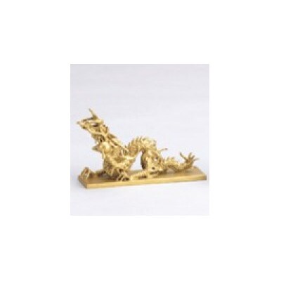 【高岡銅器】龍文鎮(小)金色