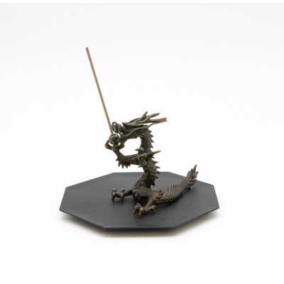 【高岡銅器】香立　招福龍　Dish OCTA