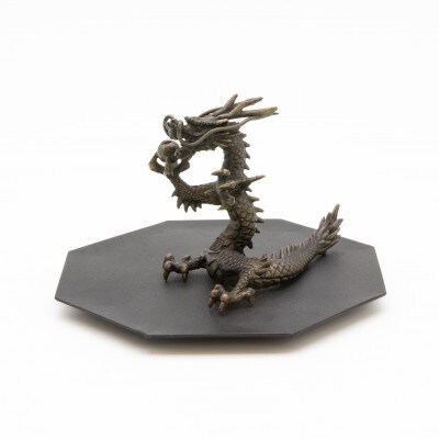 【高岡銅器】香立　招福龍　Dish OCTA