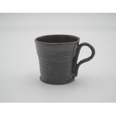 【高岡漆器】紐マグカップ　紫・黒