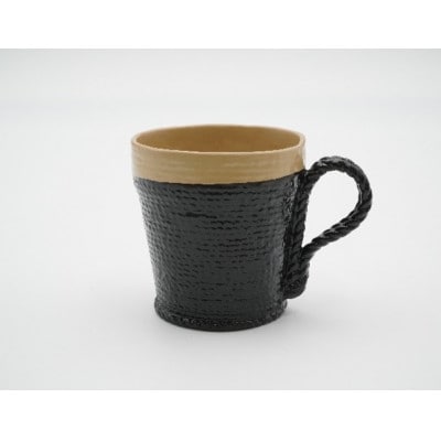 【高岡漆器】紐マグカップ　白・黒