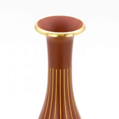 【高岡銅器】Flower Vase RAPPA SLIM (Red)
